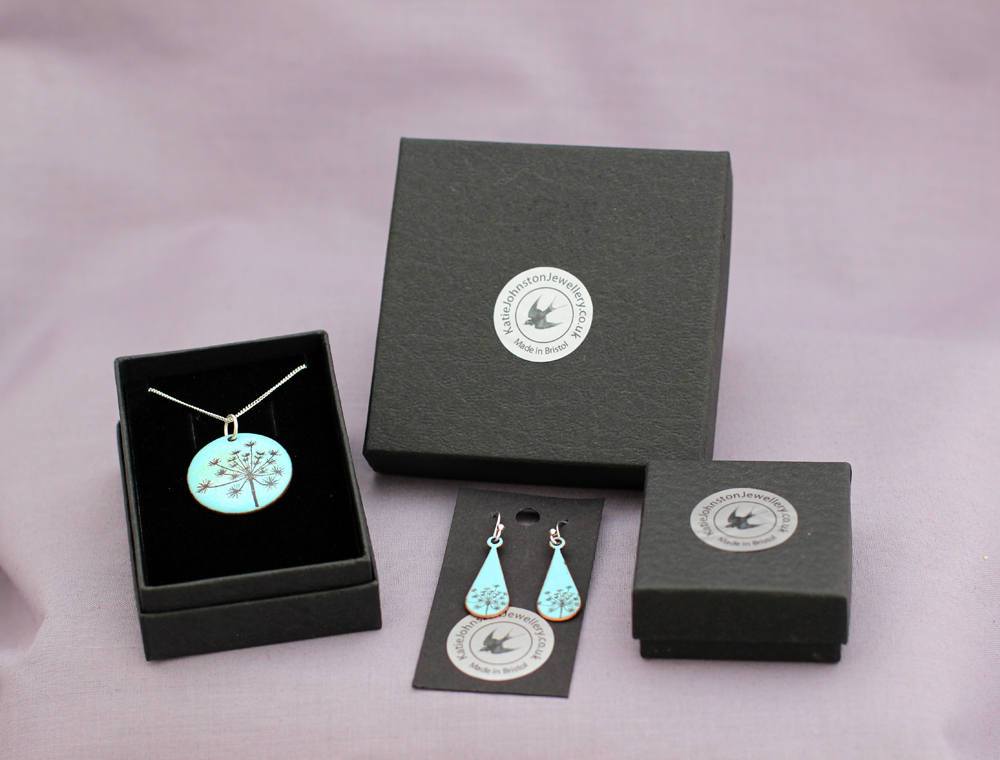Enamel bird earrings - Katie Johnston Jewellery