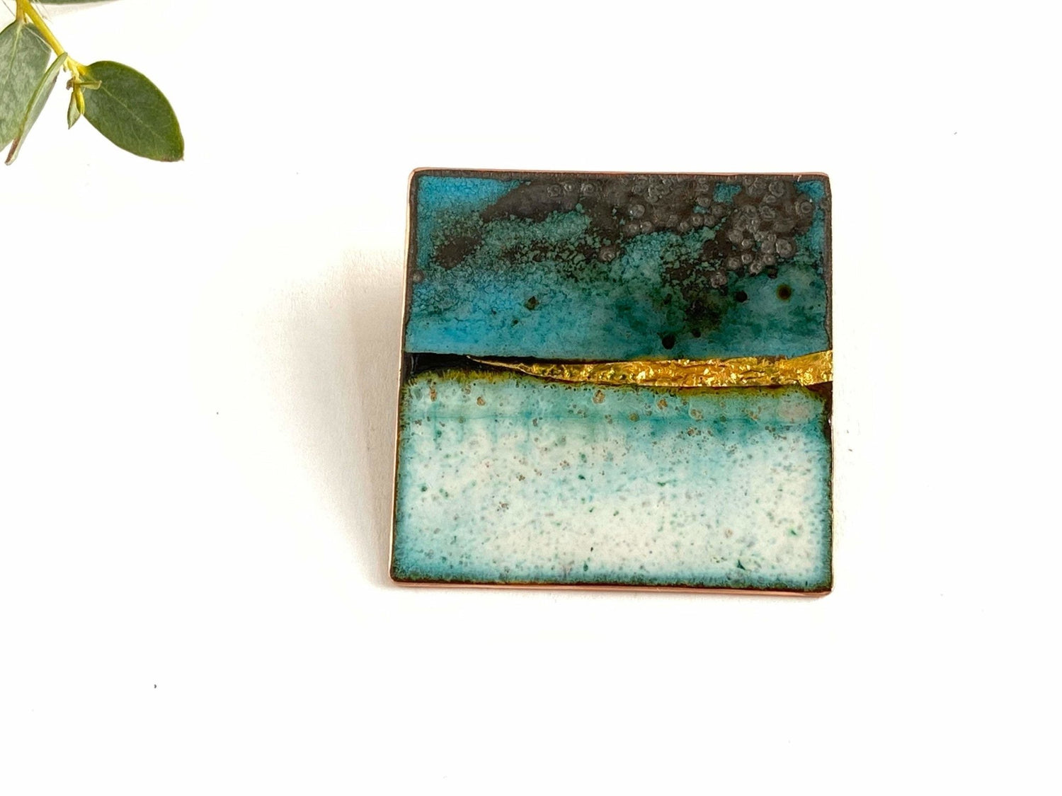 Enamel Landscape Brooch - Katie Johnston Jewellery