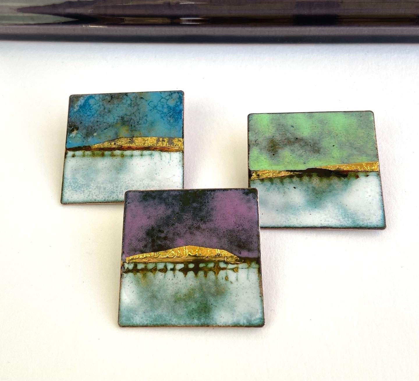 Landscape Enamel Brooch - Katie Johnston Jewellery