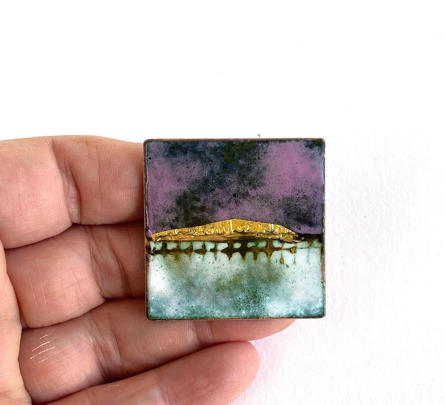 Landscape Enamel Brooch - Katie Johnston Jewellery