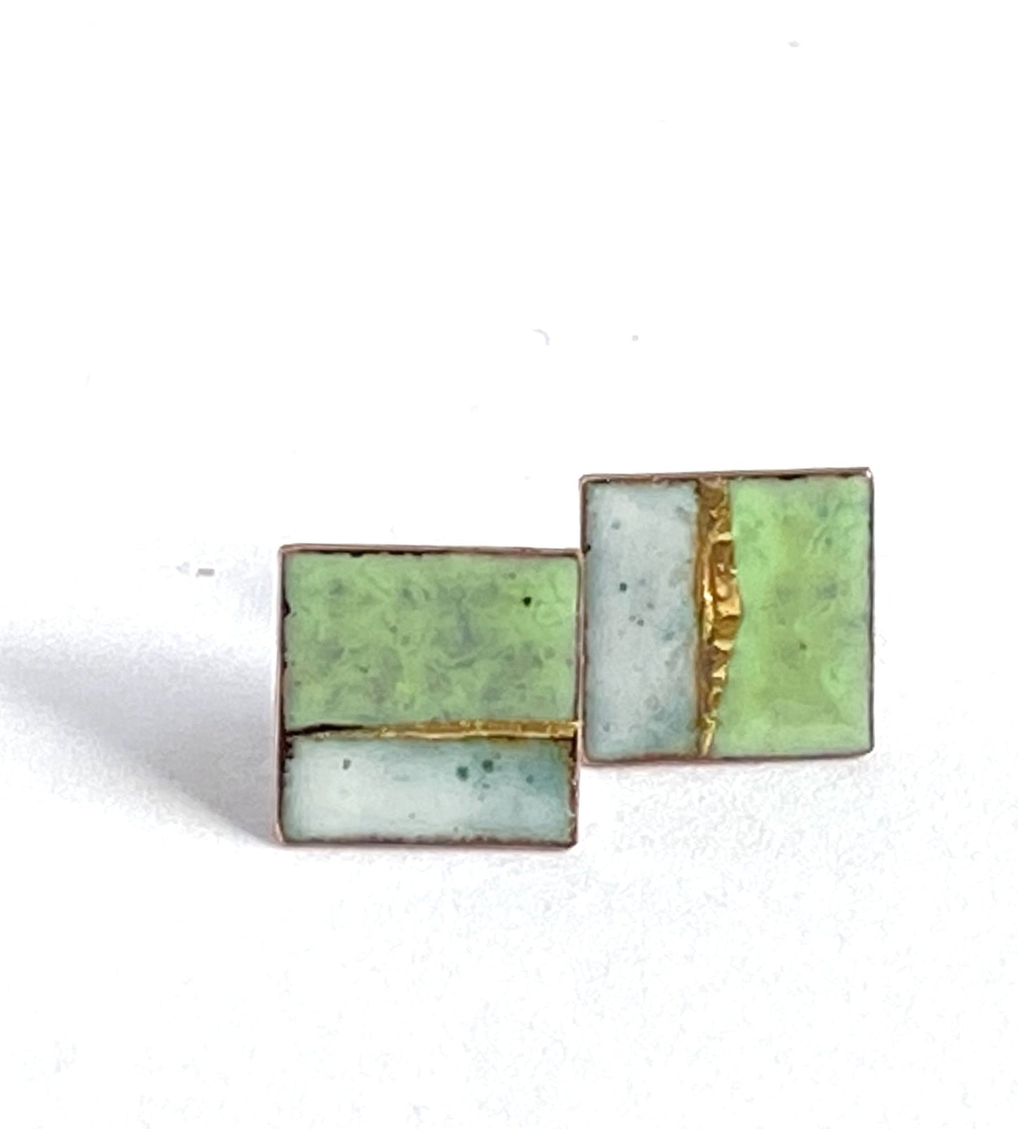 Landscape stud square earrings - Katie Johnston Jewellery
