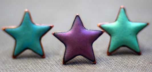 Star enamel stud earrings - Katie Johnston Jewellery